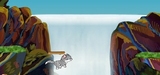 Гра Кошенята стрибають через прірву