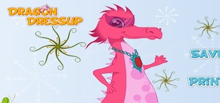 Гра Одягни дракона на природі