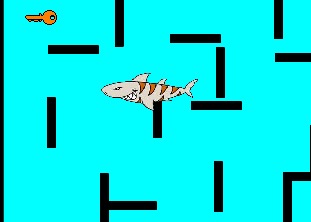 Гра Рятуватися від акул в лабіринті