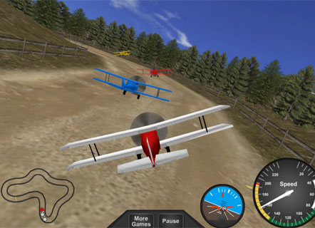 Гра 3д гонки на літаку