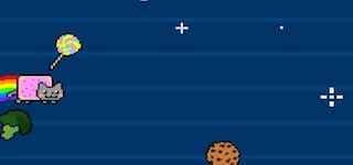 Гра Nyan Cat леталка