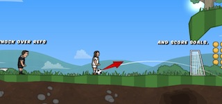 Гра Забійний футбол з м'ячем