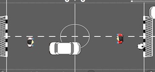 Гра Вуличний футбол з машинами