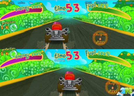 Гра Гонки на машинах на двох - грати онлайн безкоштовно
