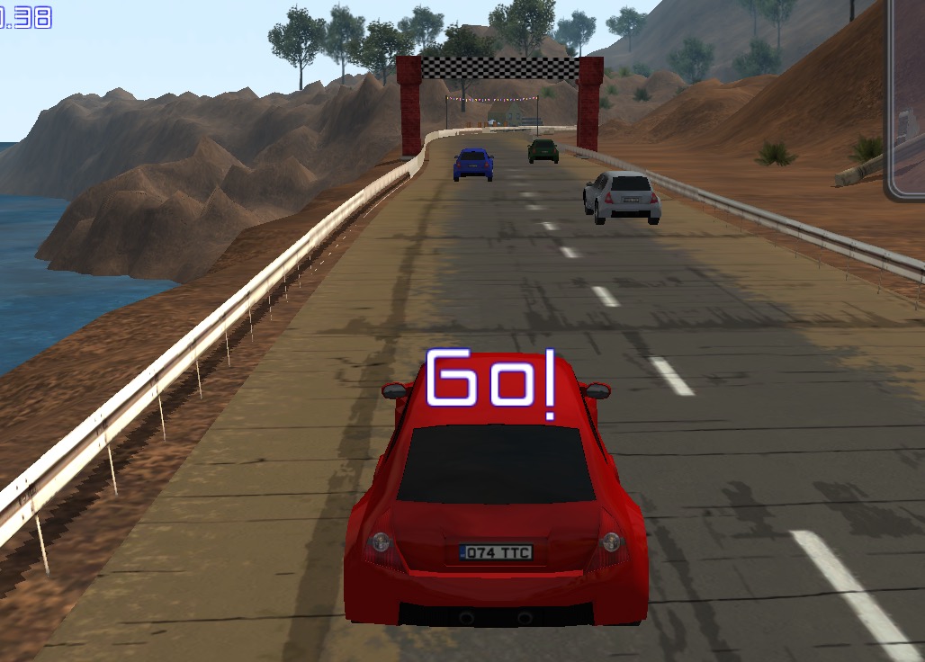 Гра Заїзди на червоних машинах