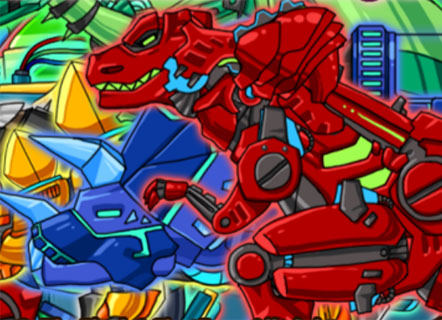 Гра Створи робота динозавра