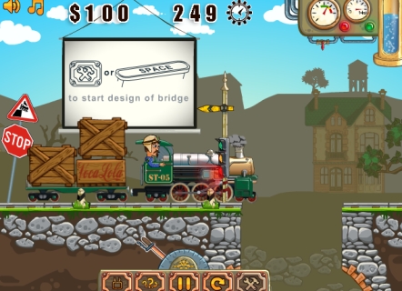 Гра Побудуй міст і доставити продукти!