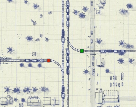 Гра Залізниця на паперовому аркуші