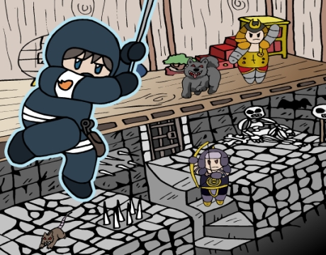 Гра Нидзя в багатих підземеллях