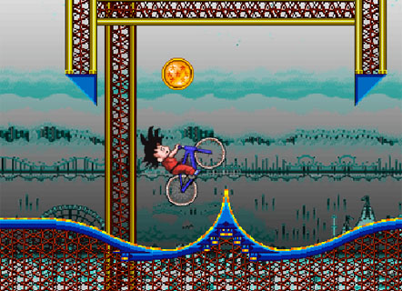 Гра Велогонка Гоку по американських гірках