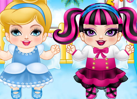 Гра Няня маляток Дракулауры і Попелюшки